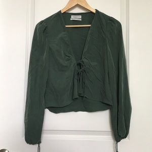 Front tie blouse from Urban Outfitters